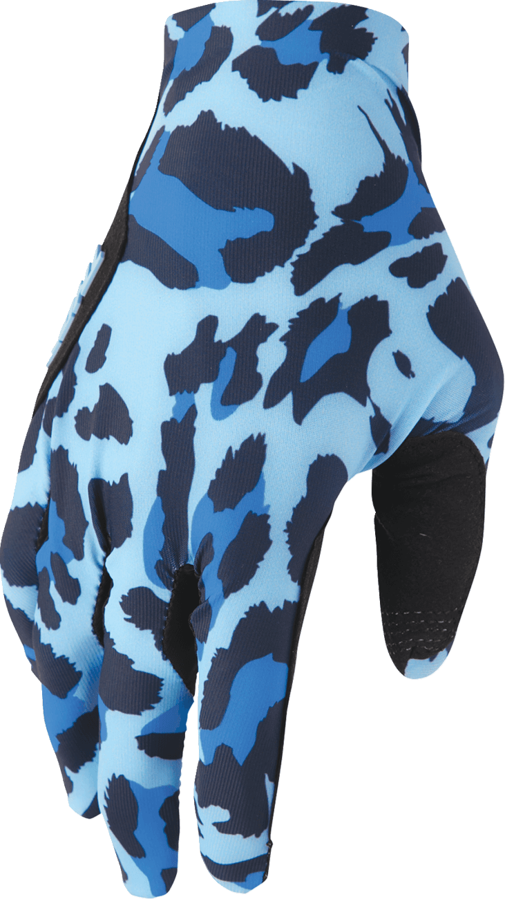 THOR 3330-8580 Sportmode Cheetah Gloves - Midnight/Blue - Small