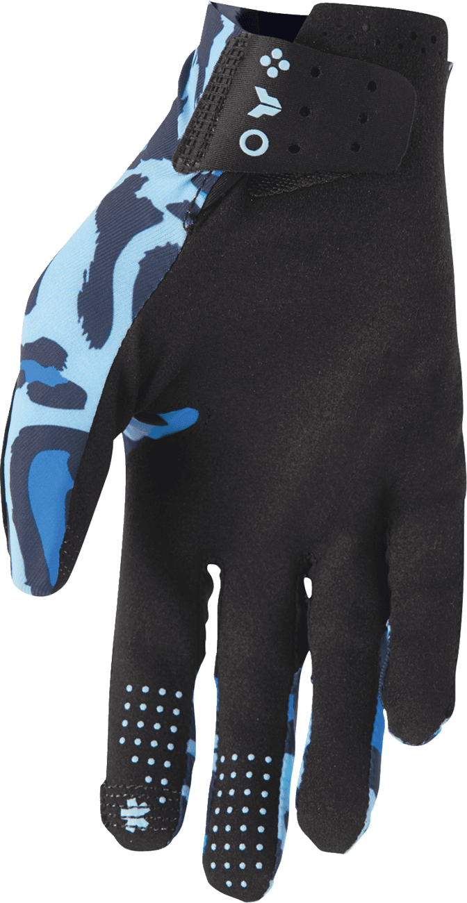 THOR 3330-8584 Sportmode Cheetah Gloves - Midnight/Blue - 2XL — image 2 of 4
