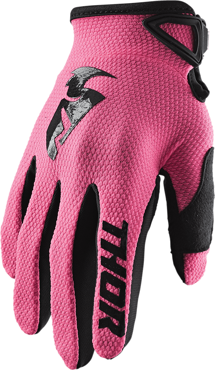 THOR 3331-0189 Women's Sector Gloves - Pink/Black - Large — image 1 of 2