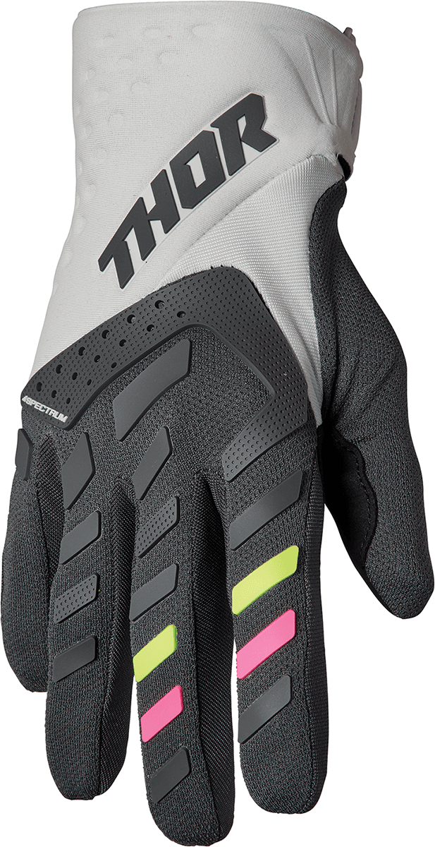 THOR 3331-0206 Women's Spectrum Gloves - Light Gray/Charcoal - XL