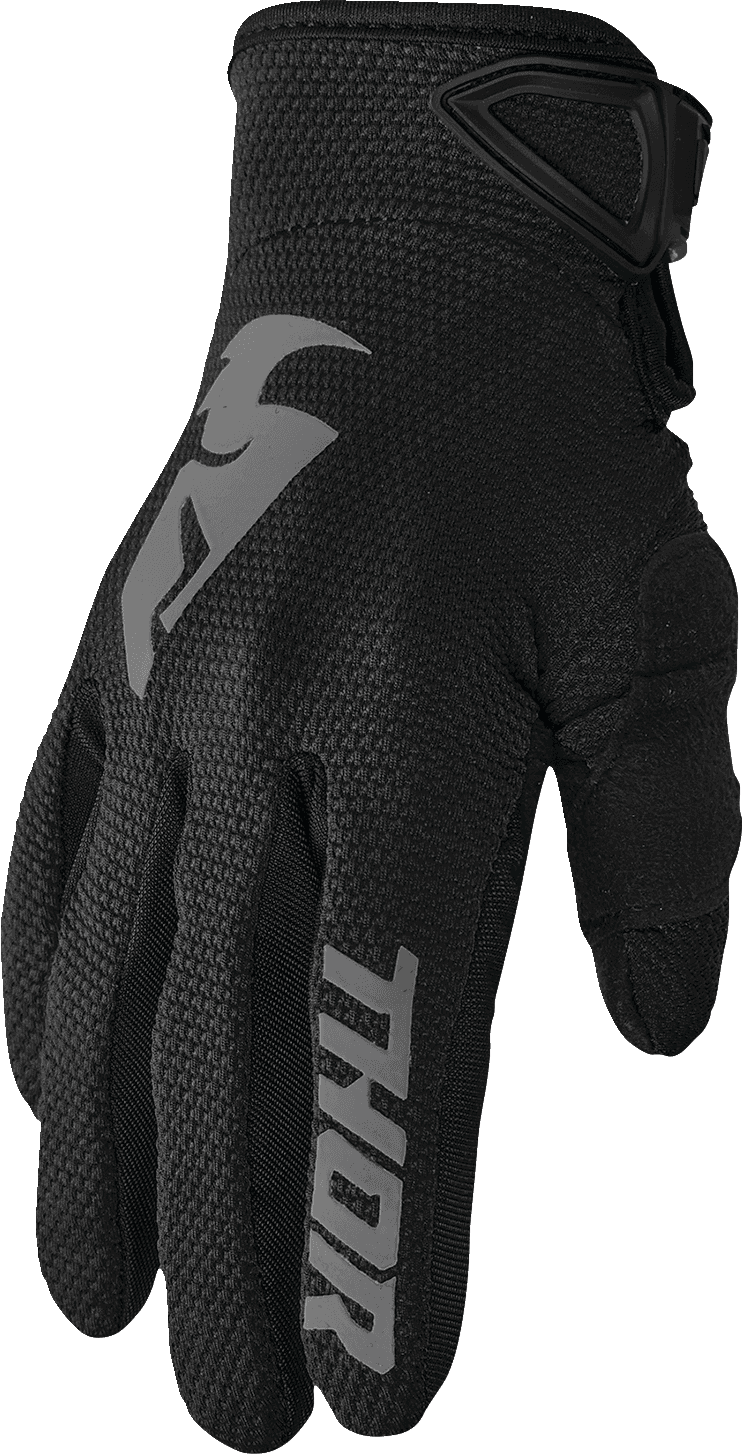 THOR 3331-0238 Women's Sector Gloves - Black/Gray - Small