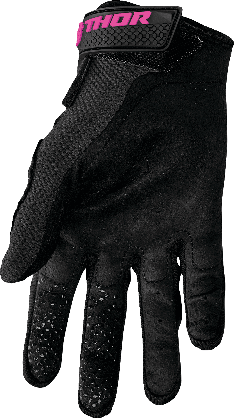 THOR 3331-0245 Women's Sector Gloves - Black/Pink - XL — image 3 of 3