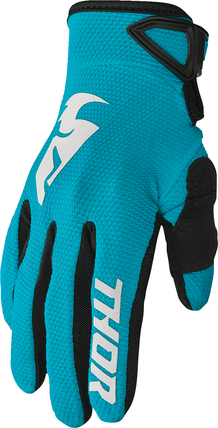 THOR 3331-0249 Women's Sector Gloves - Aqua/Vintage White - XL