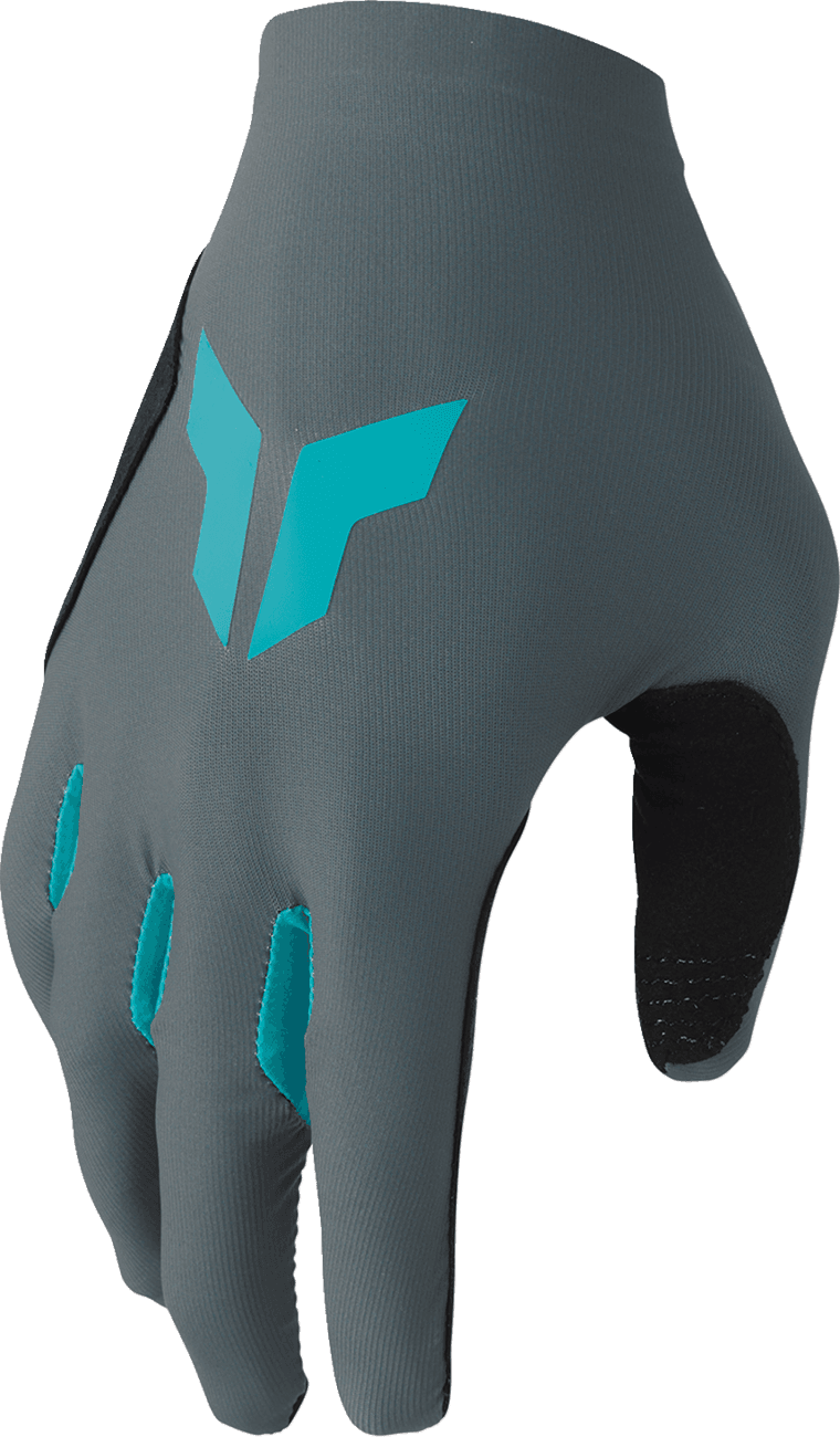 THOR 3331-0280 Women's Sportmode Iconic Gloves - Gray/Aqua - Small