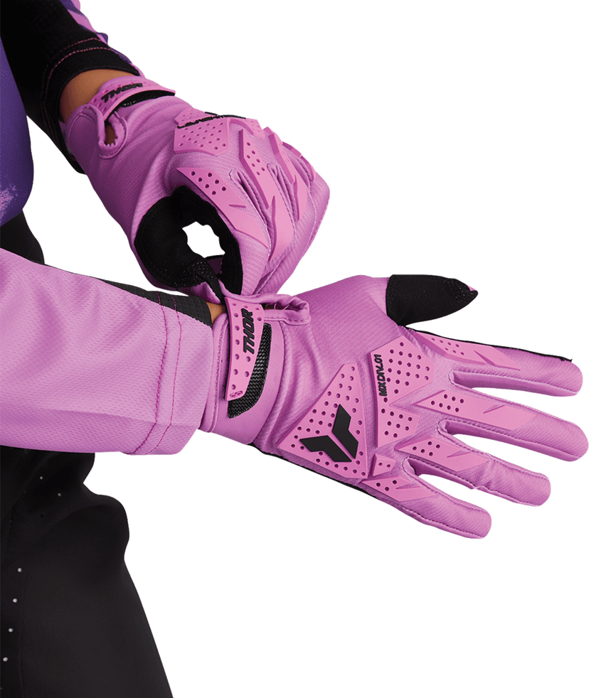 THOR 3331-0298 Women's Launchmode XP Gloves - Orchid - Large — image 4 of 7