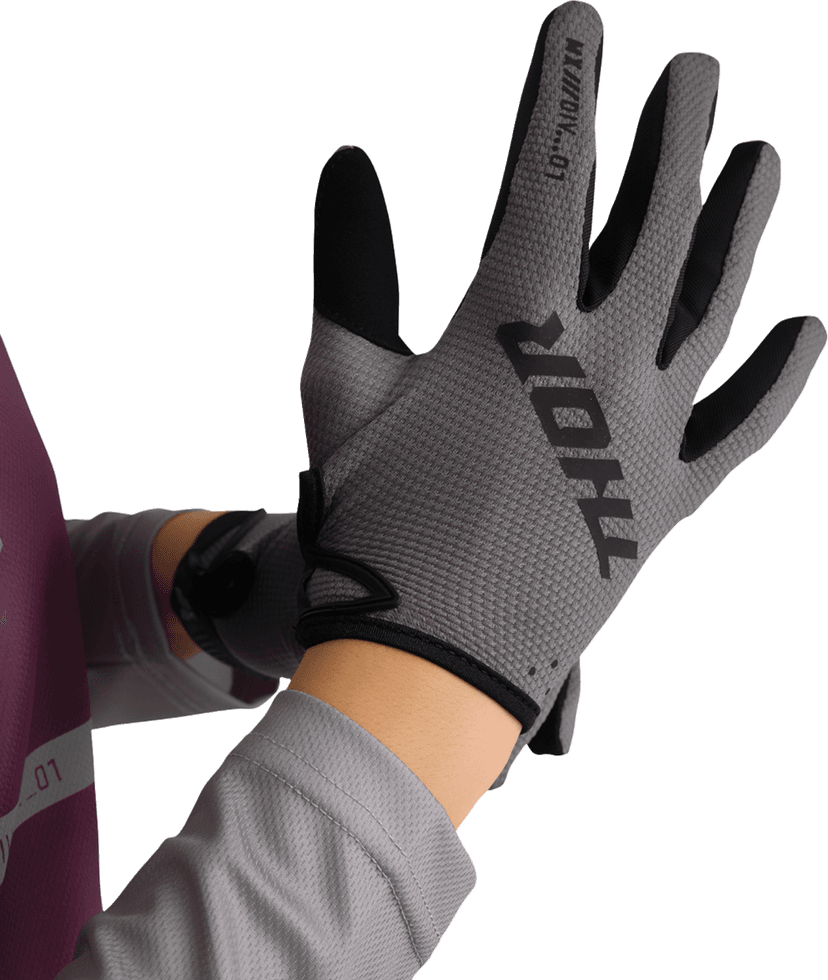 THOR 3331-0302 Women's Ridemode Static Gloves - Gray - Large — image 4 of 6