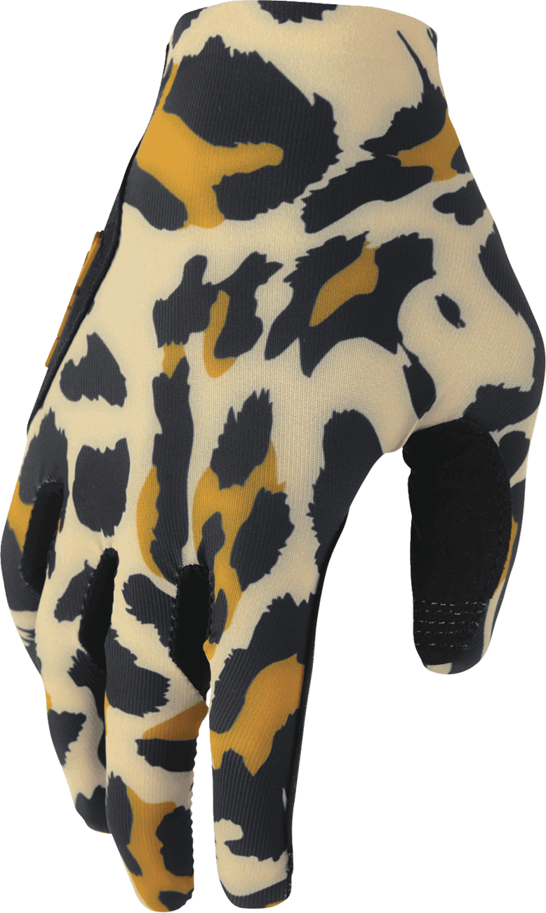 THOR 3331-0309 Women's Sportmode Cheetah Gloves - Tan/Black - Medium