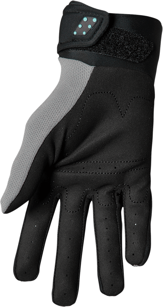 THOR 3332-1601 Youth Spectrum Gloves - Gray/Black/Mint - Large — image 2 of 2