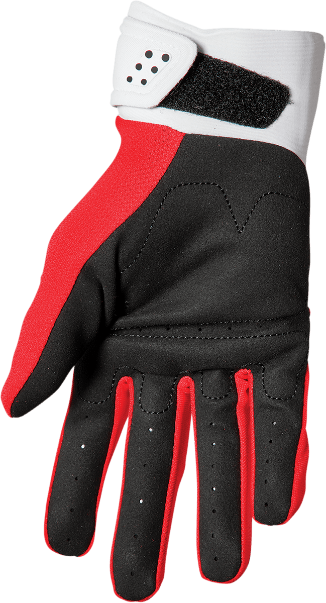 THOR 3332-1609 Youth Spectrum Gloves - Red/White - Small — image 2 of 2