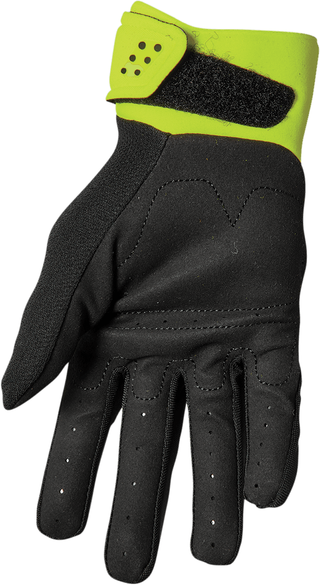 THOR 3332-1618 Youth Spectrum Gloves - Black/Acid - XS — image 2 of 2