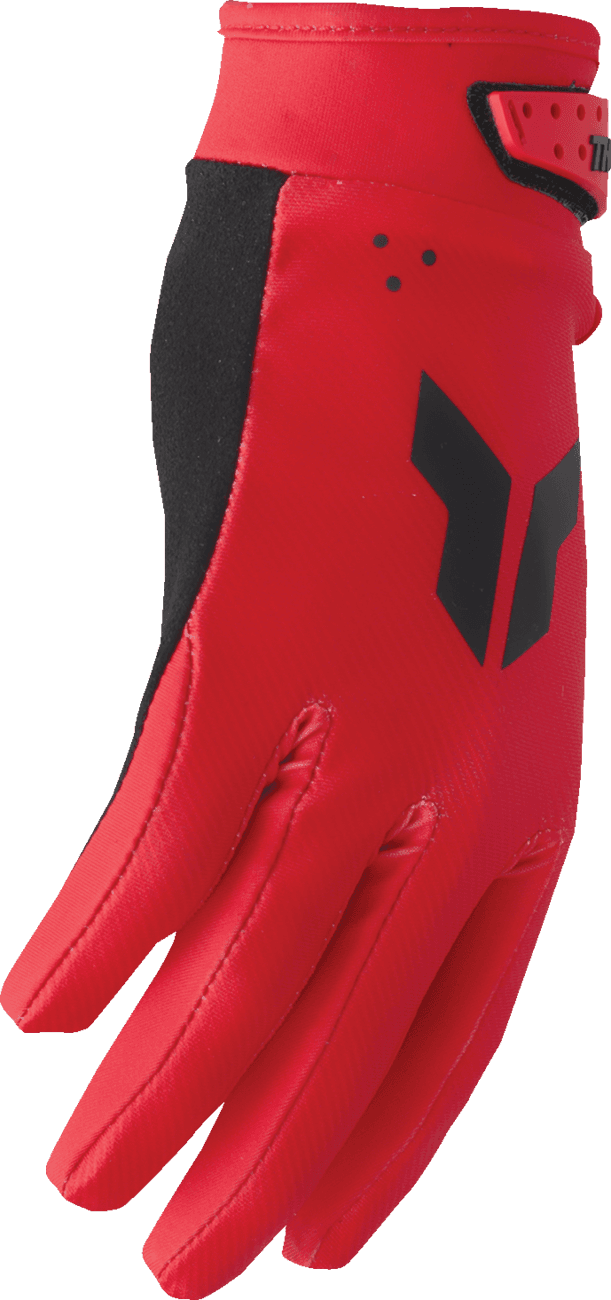 THOR 3332-1945 Youth Launchmode Split Gloves - Red - Small — image 3 of 3