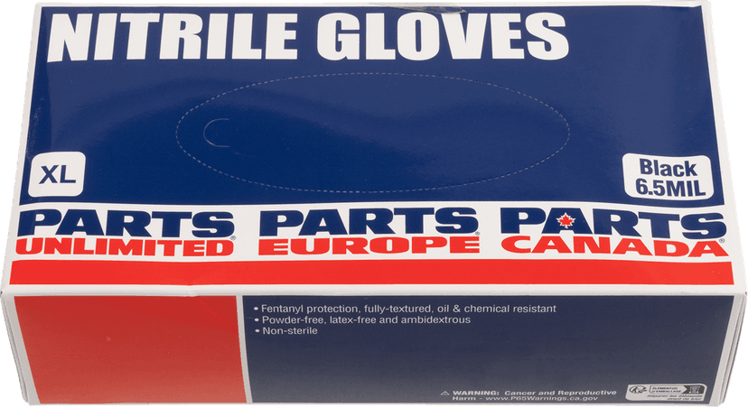 PARTS UNLIMITED 3350-0438 Nitrile Gloves - 6.5 MIL - XL - 100-Pack — image 2 of 4