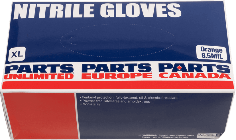 PARTS UNLIMITED 3350-0442 Nitrile Gloves - 8.5 MIL - XL - 100-Pack — image 2 of 5