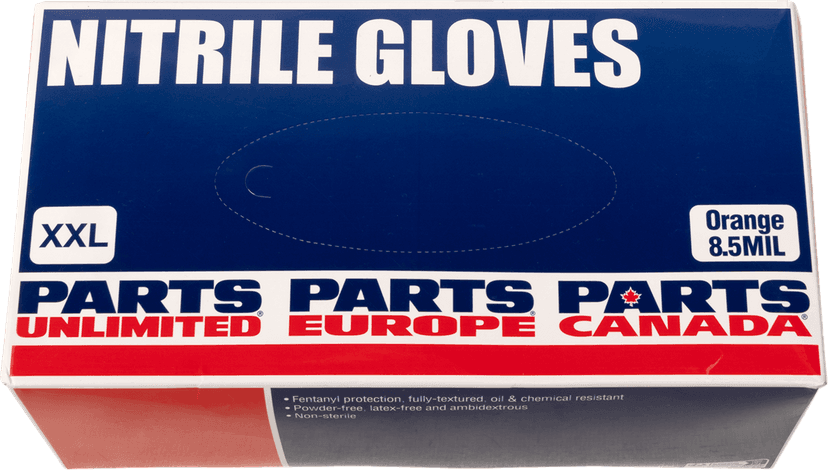 PARTS UNLIMITED 3350-0443 Nitrile Gloves - 8.5 MIL - 2XL - 90-Pack — image 5 of 5