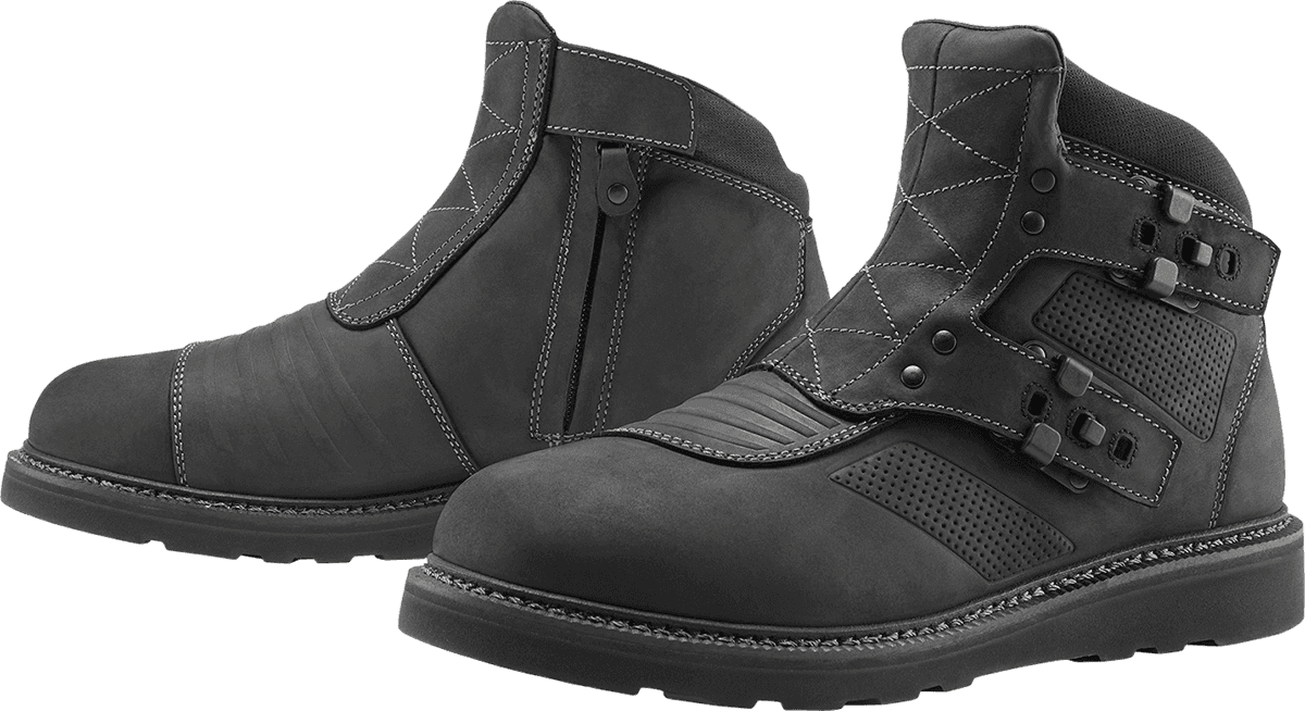 ICON 3403-1200 El Bajo2 Boots - Black - US 9.5