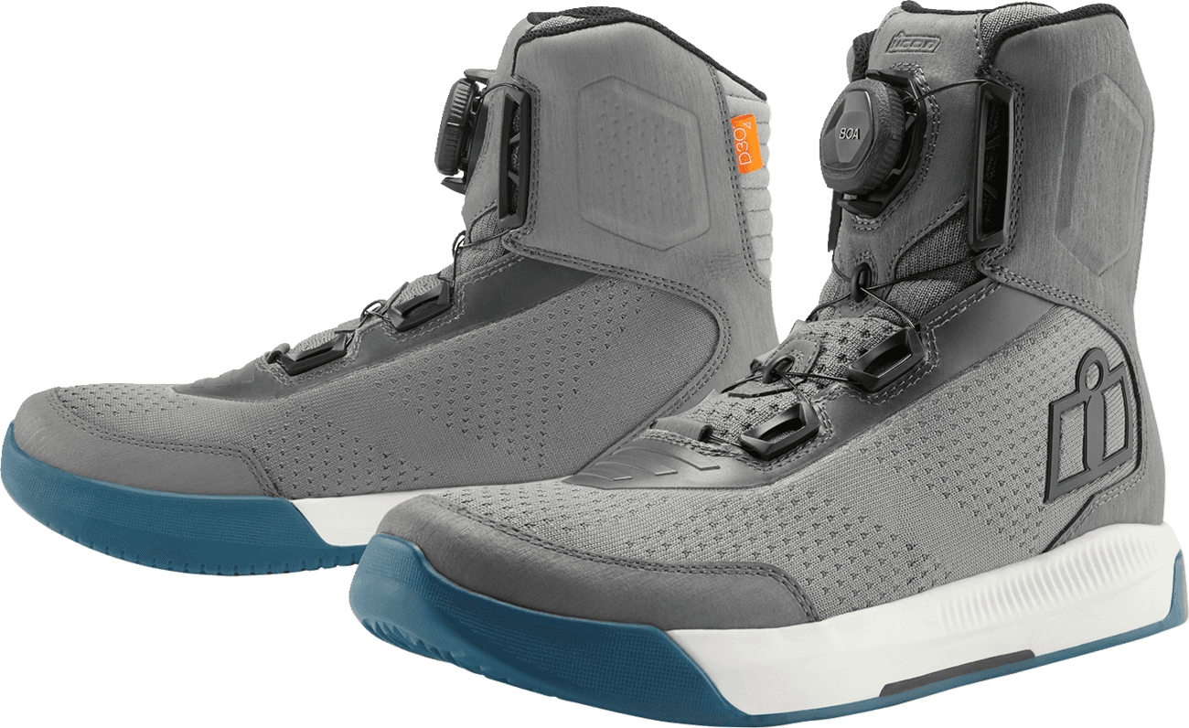ICON 3403-1275 Overlord™ Vented Boots - Gray - US 11 / EU 45