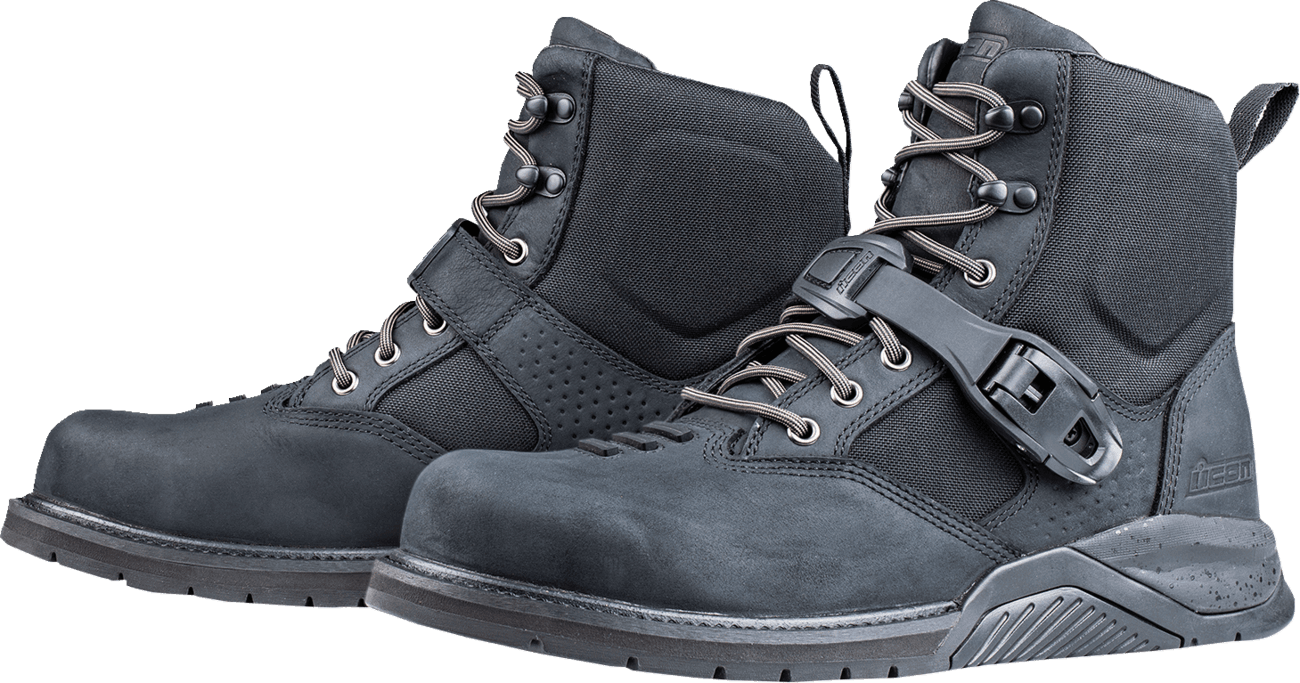ICON 3403-1383 Superduty6 Safety Toe Boots - Black - US 11