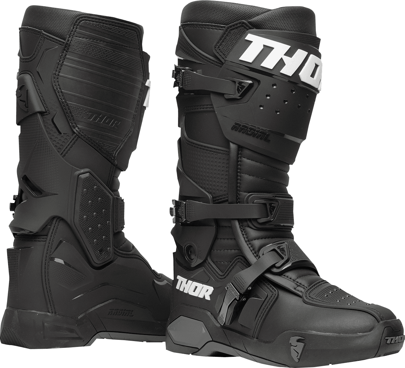 THOR 3410-2253 Radial Boots - Black - US 7 / EU 40.5