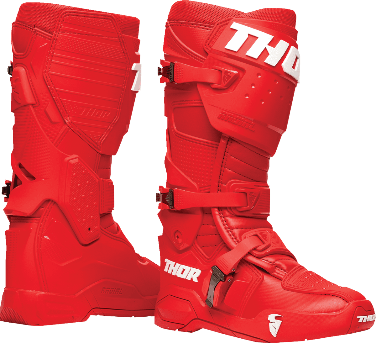 THOR 3410-2739 Radial Boots - Red - US 10 / EU 44.5
