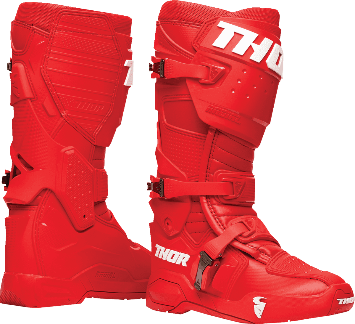 THOR 3410-2742 Radial Boots - Red - US 13 / EU 48