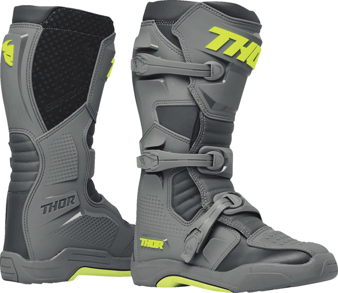 THOR 3410-3092 Blitz XR Boots - Gray/Charcoal - US 8