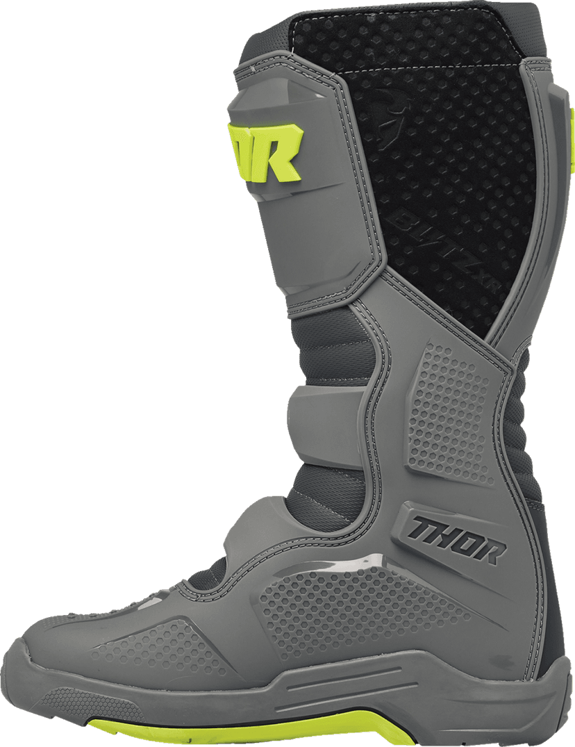 THOR 3410-3096 Blitz XR Boots - Gray/Charcoal - US 12 — image 6 of 6