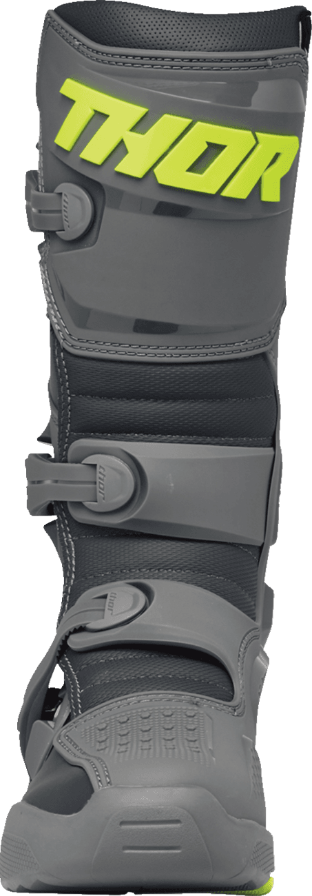 THOR 3410-3098 Blitz XR Boots - Gray/Charcoal - US 14 — image 4 of 6