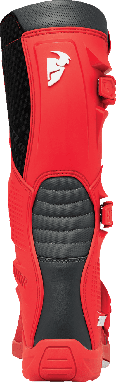 THOR 3410-3111 Blitz XR Boots - Red/Charcoal - US 9 — image 4 of 6