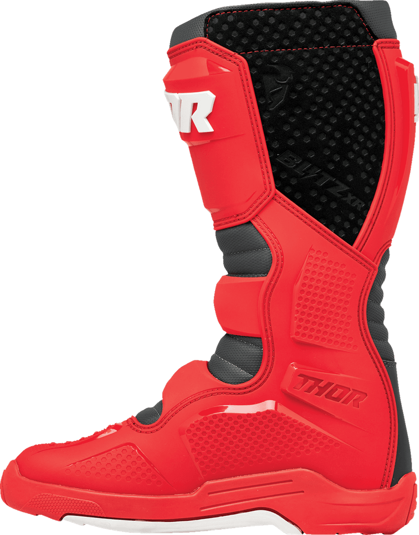 THOR 3410-3113 Blitz XR Boots - Red/Charcoal - US 11 — image 2 of 6