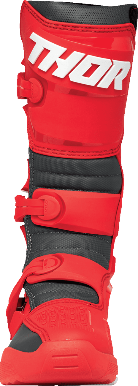 THOR 3410-3115 Blitz XR Boots - Red/Charcoal - US 13 — image 6 of 6