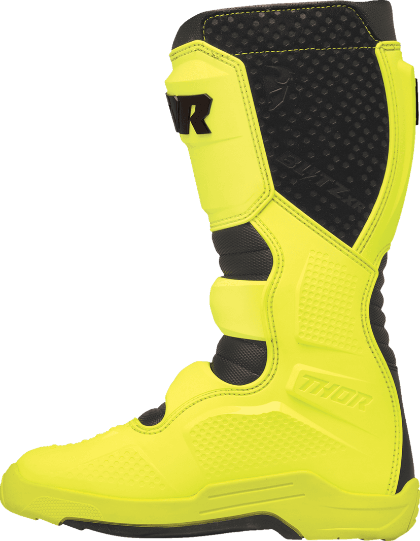 THOR 3410-3123 Blitz XR Boots - Acid/Black - US 12 — image 4 of 6
