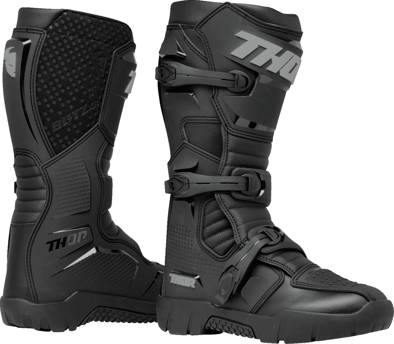 THOR 3410-3127 Blitz XR Trail Boots - Black/Gray - US 7