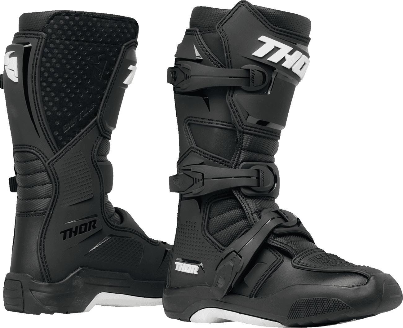 THOR 3411-0729 Youth Blitz XR Boots - Black/White - US 6