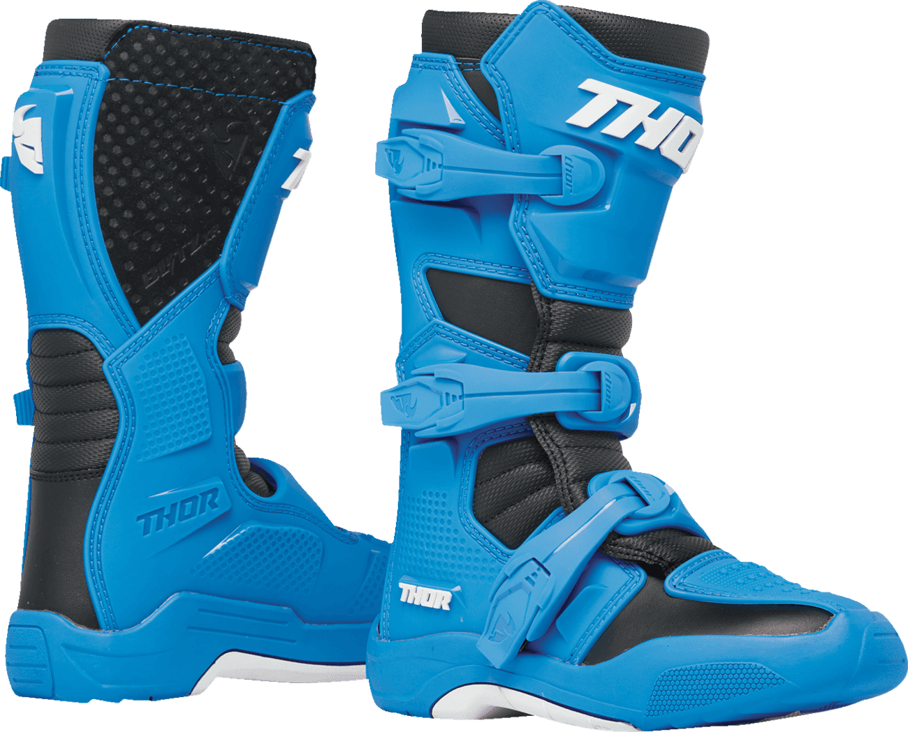 THOR 3411-0735 Youth Blitz XR Boots - Black/Blue - US 5