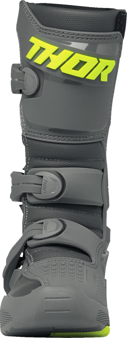 THOR 3411-0738 Youth Blitz XR Boots - Gray/Charcoal - US 1 — image 3 of 6
