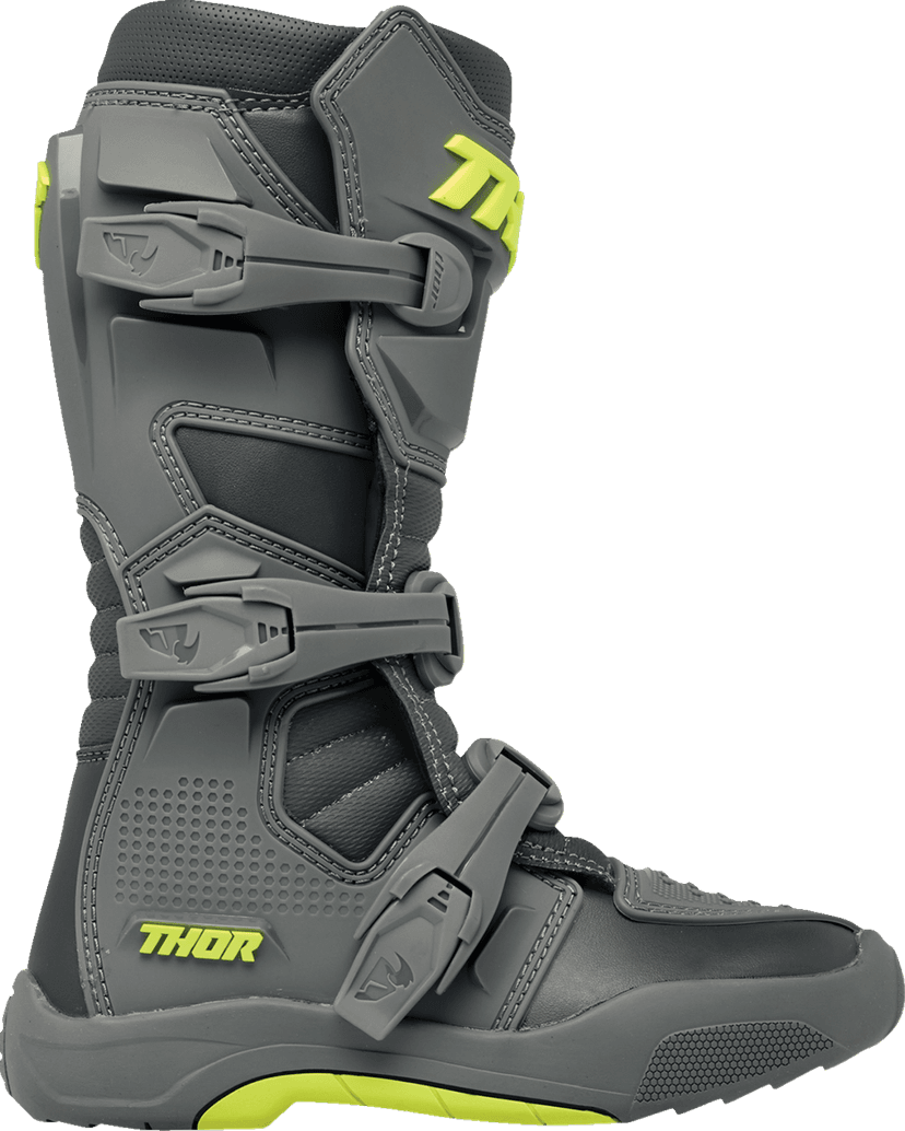 THOR 3411-0742 Youth Blitz XR Boots - Gray/Charcoal - US 5 — image 4 of 6