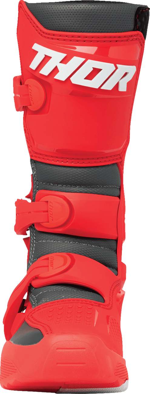 THOR 3411-0757 Youth Blitz XR Boots - Red/Charcoal - US 6 — image 6 of 6