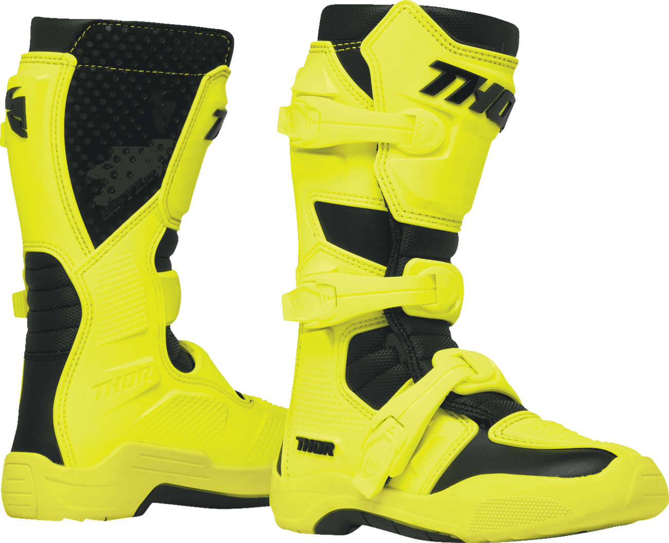 THOR 3411-0765 Youth Blitz XR Boots - Acid/Black - US 7