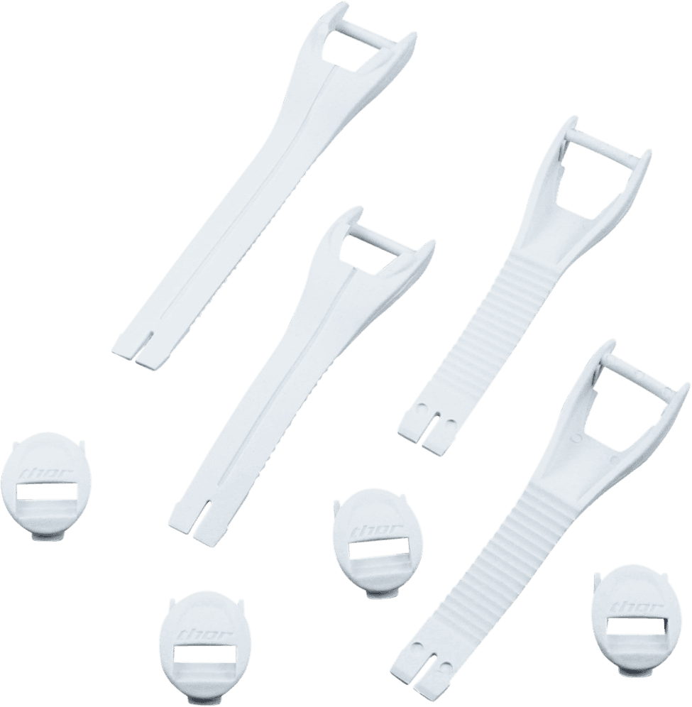 THOR 3430-0874 Blitz XP MX Boot Straps - Women's - White - Size 5-8
