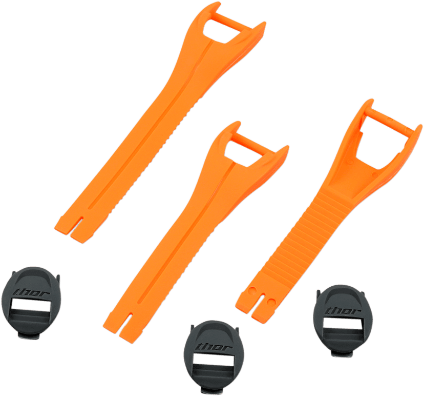 THOR 3430-0878 Blitz XP MX Boot Straps - Youth - Orange - Size 1-7 — image 2 of 2