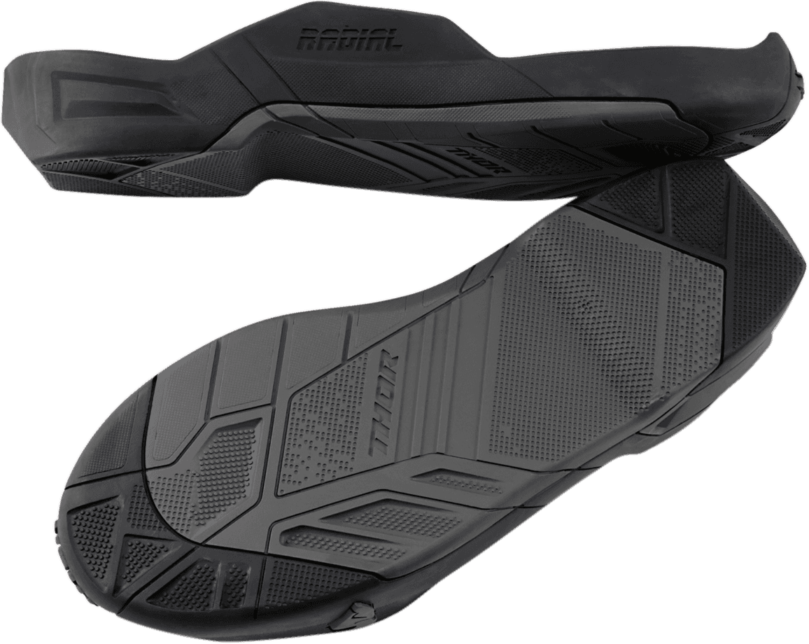 THOR 3430-0889 Radial Boots Replacement Outsoles - Black/Gray - Size 7-8