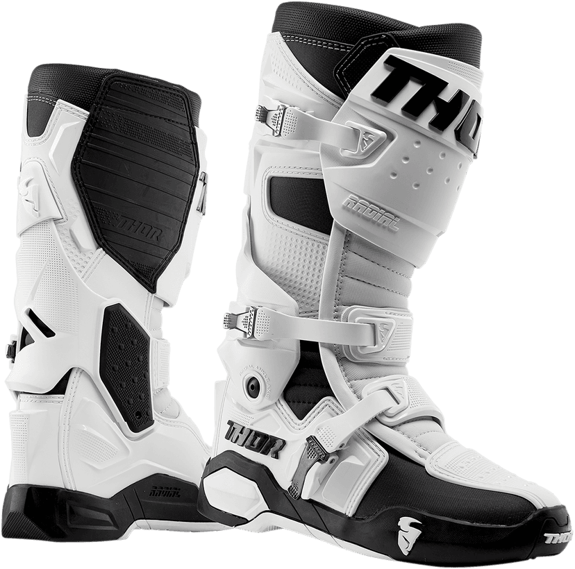 THOR 3430-0897 Radial Boots Replacement Outsoles - Black/White - Size 10 — image 6 of 6