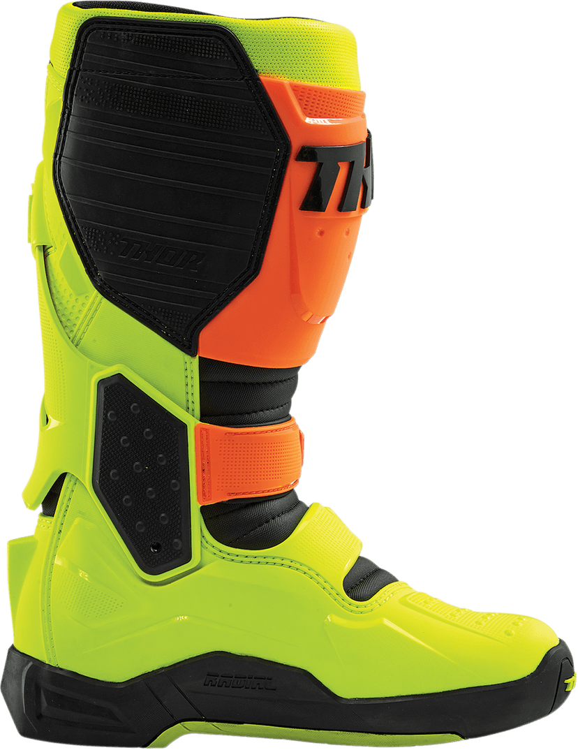 THOR 3430-0901 Radial Boots Replacement Outsoles - Black/Yellow Fluorescent - Size 7-8 — image 3 of 7