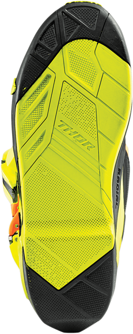 THOR 3430-0904 Radial Boots Replacement Outsoles - Black/Yellow Fluorescent - Size 11 — image 4 of 6
