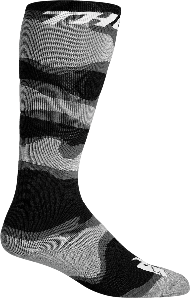 THOR 3431-0659 Youth MX Camo Socks - Gray/White - Size 1-6
