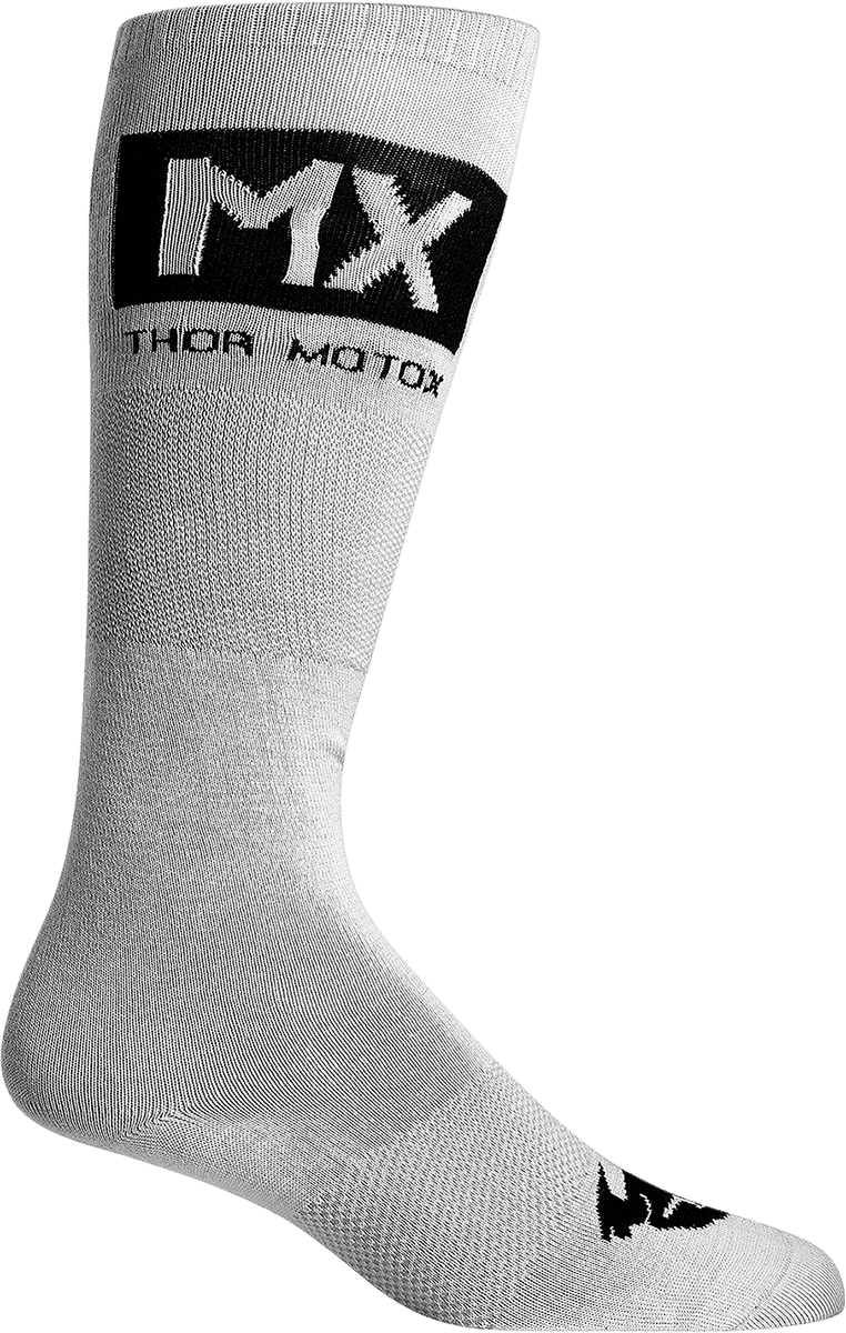THOR 3431-0668 MX Cool Socks - Gray/Black - Size 10-13
