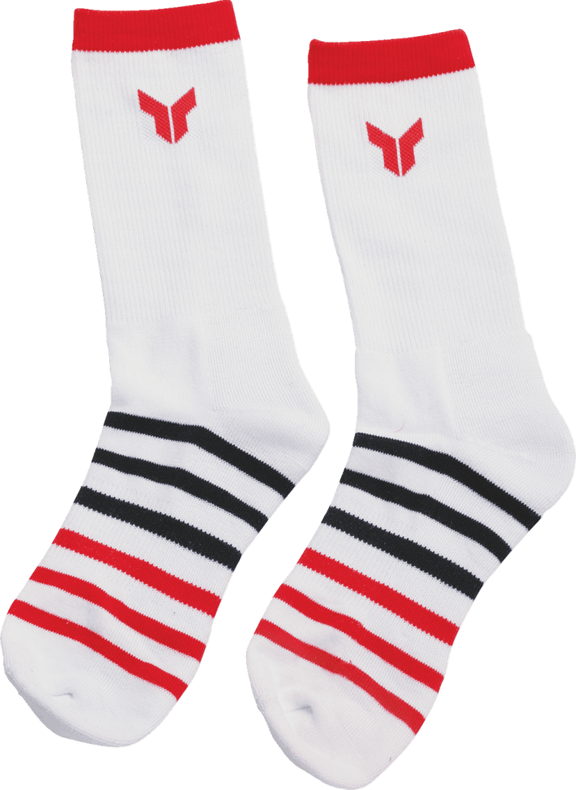 THOR 3431-0854 Crew Socks - White - Small/Medium - 3 Pack — image 1 of 3