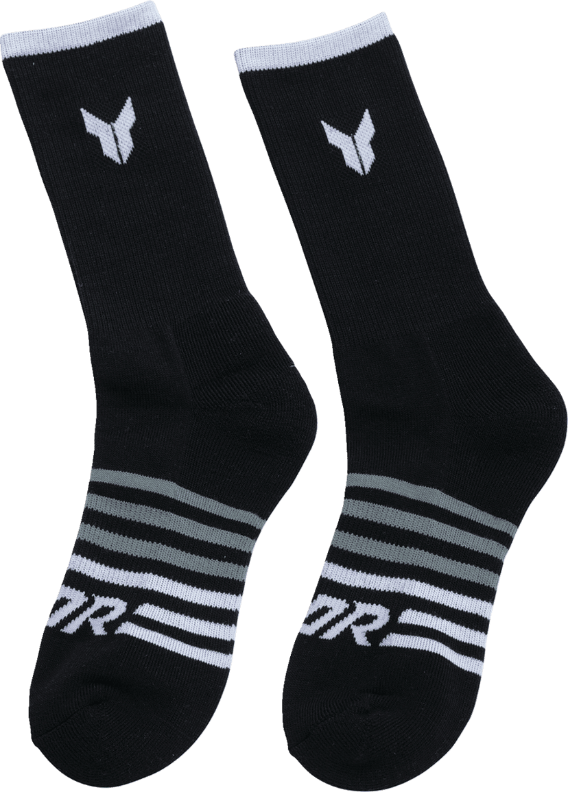 THOR 3431-0856 Crew Socks - Black - Small/Medium - 3 Pack — image 3 of 3