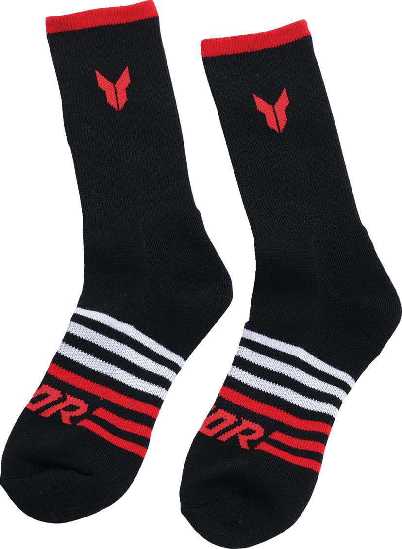 THOR 3431-0856 Crew Socks - Black - Small/Medium - 3 Pack — image 1 of 3