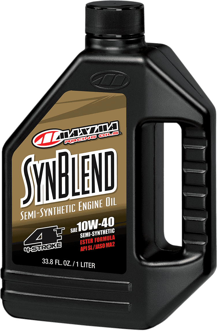 MAXIMA RACING OIL 34901B SynBlend Semi-Synthetic Oil - 10W40 - 1L